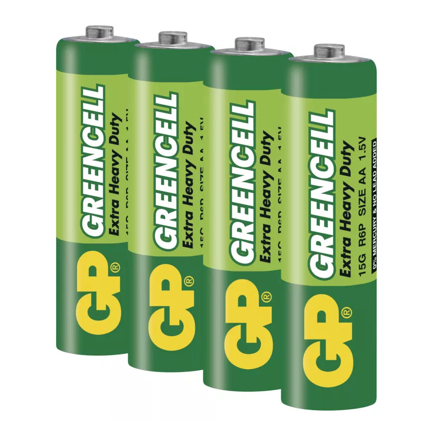 Baterie AA (R6) Zn-Cl GP Greencell 4ks / blistr