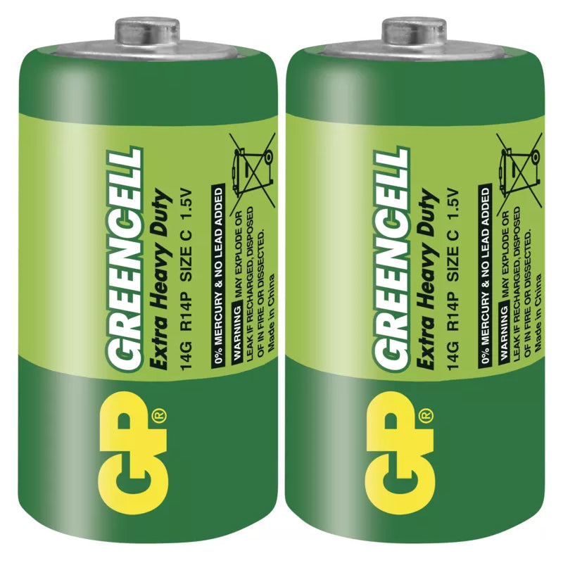 Baterie C (R14) Zn-Cl GP Greencell  2ks / blistr