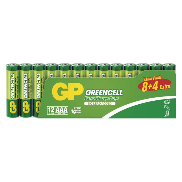 Baterie AAA (R03) Zn-Cl GP Greencell  12ks
