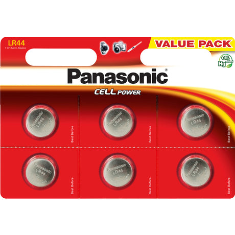 Baterie LR44 (A76) PANASONIC Cell Power alkalická 6ks / blistr