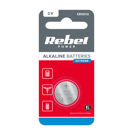 Baterie CR2032 REBEL EXTREME 1ks / blistr