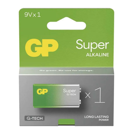 Baterie 6F22 (9V) alkalická GP Super 9V 1ks