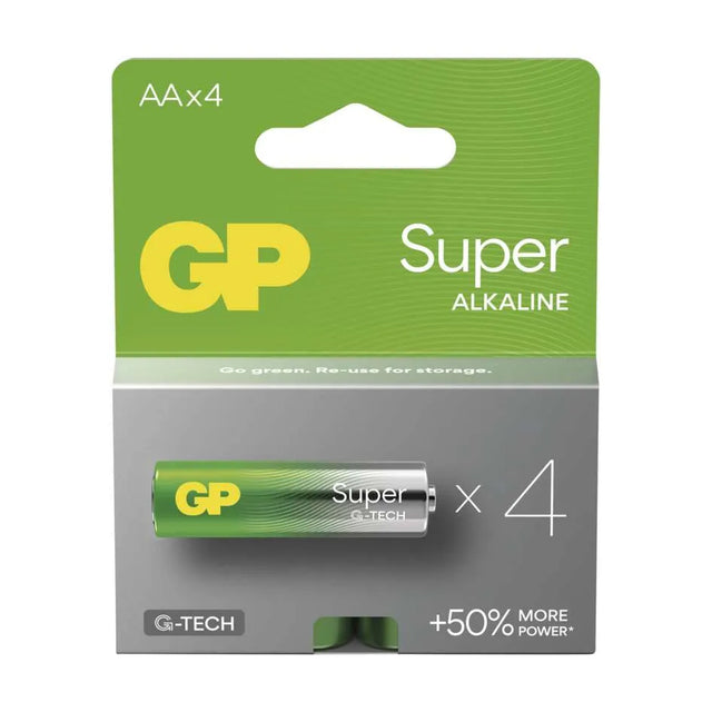 Baterie AA (R6) alkalická GP Super 4ks