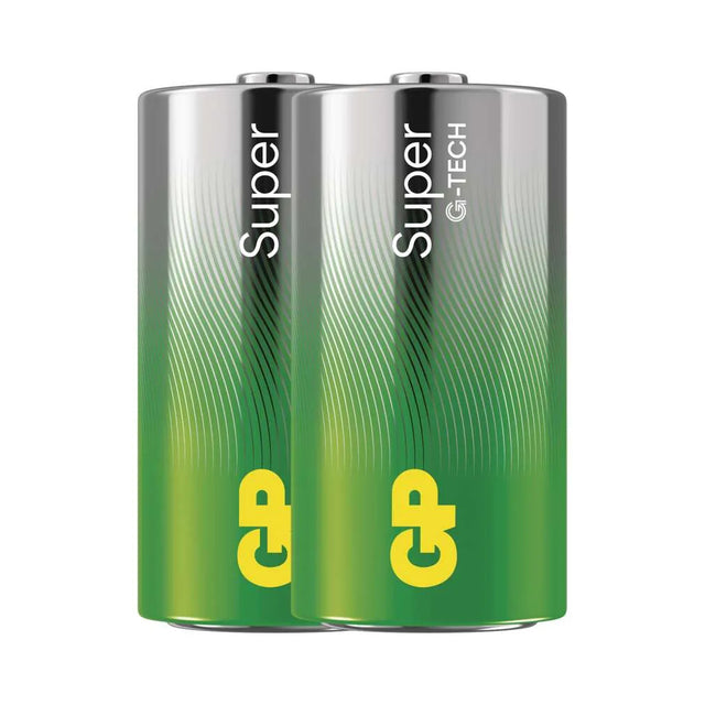 Baterie C (R14) alkalická GP Super 2ks / shrink