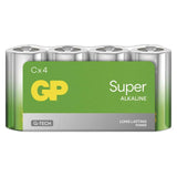 Baterie C (R14) alkalická GP Super 4ks / shrink