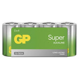 Baterie D (R20) alkalická GP Super 4ks / shrink