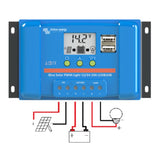Solární regulátor PWM Victron Energy 20A  LCD a USB 12V/24V