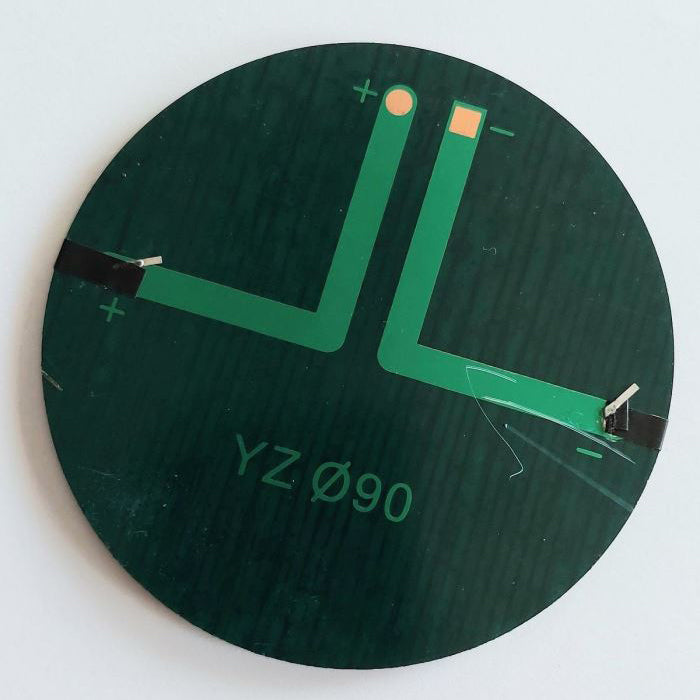 Solární panel mini 5V/110mA, polykrystalický, průměr 90mm