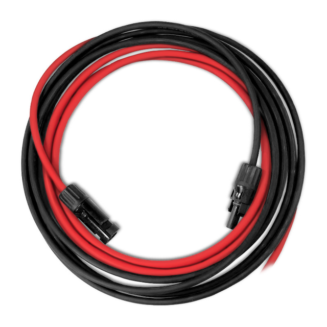 Solární kabel 6mm2, červený+černý s konektory MC4, 5m