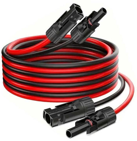 Solární kabel 4mm2, červený+černý s konektory MC4,prodloužení  3m