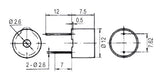 Piezo element/Transducer KPI-1410  12V