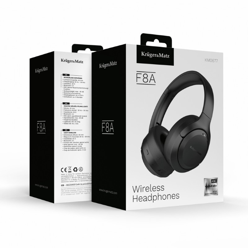 Sluchátka Bluetooth KRUGER & MATZ F8A Black