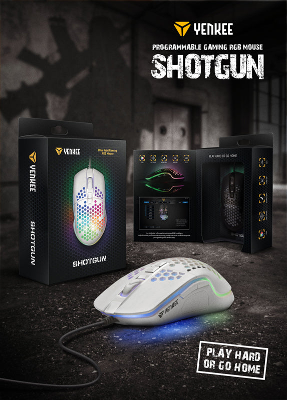 Myš drátová YENKEE YMS 3030WE Shotgun herní