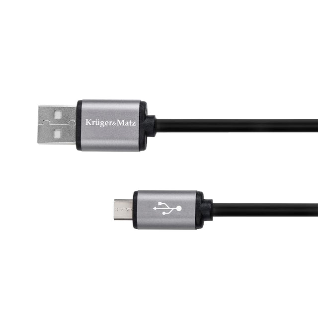 Kabel KRUGER & MATZ KM1235 Basic USB/micro USB 1m Black