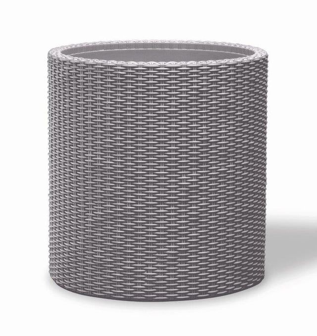 Květináč KETER Cylinder M Silver Grey