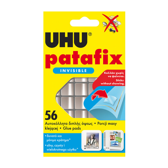 Lepící guma UHU PATAFIX Invisible transparentní