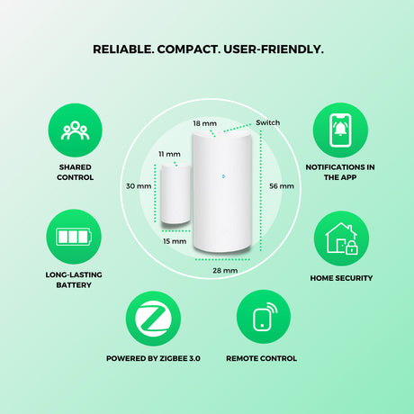 Smart detektor na dveře/okno NOUS E3 ZigBee Tuya