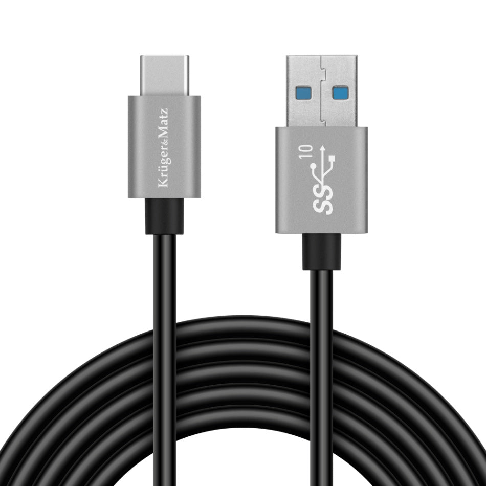 Kabel KRUGER & MATZ KM1263 Basic USB/USB-C 1m Black