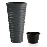 Květináč SAND SLIM antracit 29,6cm