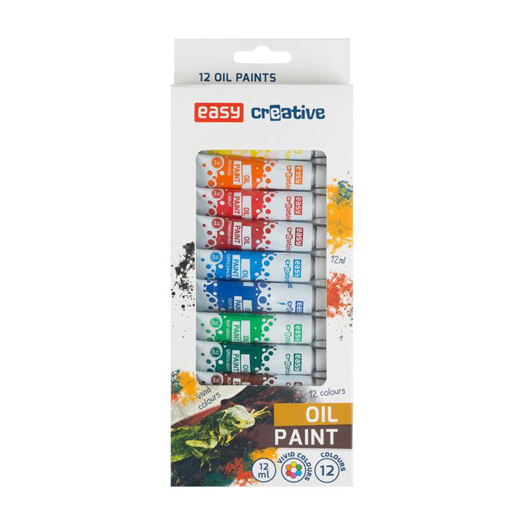Barvy olejové EASY Creative 12ks 12ml