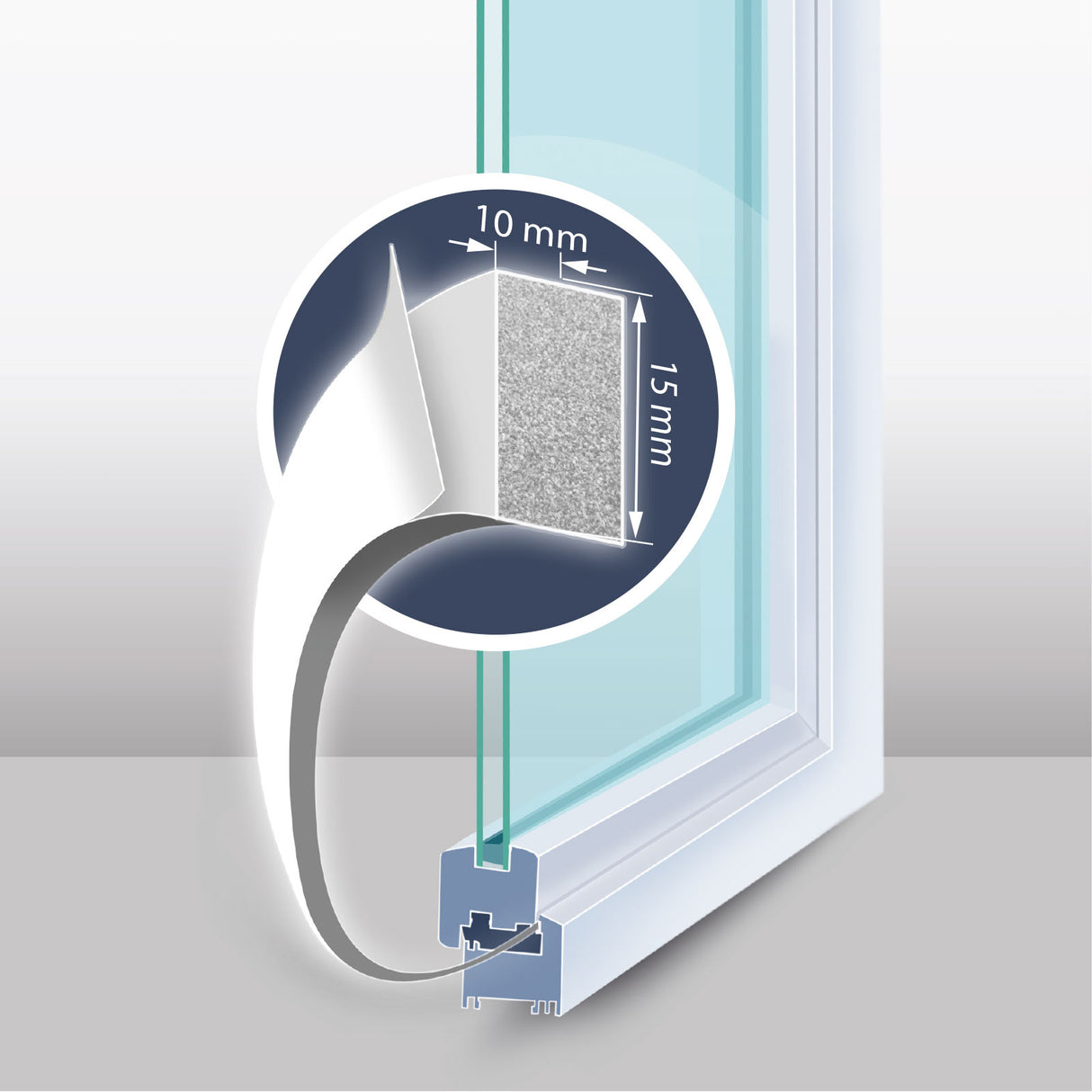 Páska těsnící DELIGHT 11595WH-15 15mm/5m