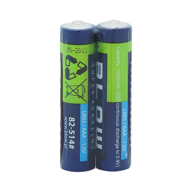 Baterie AAA (LR03) alkalická BLOW Super Alkaline 2ks / shrink