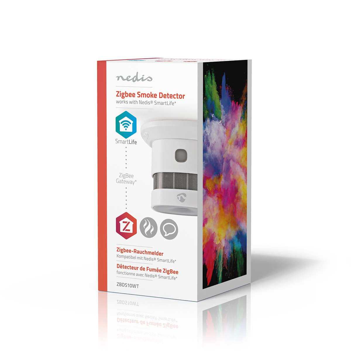 Smart detektor kouře NEDIS ZBDS10WT Zigbee Tuya
