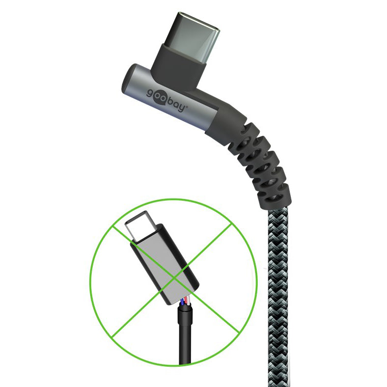 Kabel GOOBAY 64658 USB-C/USB-C 0,5m Grey