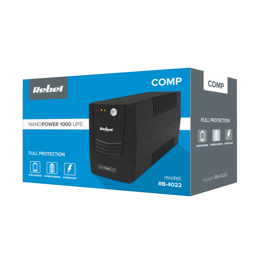UPS REBEL Nanopower 1000 1000VA 600W