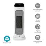 Smart teplovzdušný ventilátor NEDIS HTFA20WTW keramický WiFi Tuya