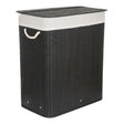 Koš prádelní G21 Bambus 105l Black