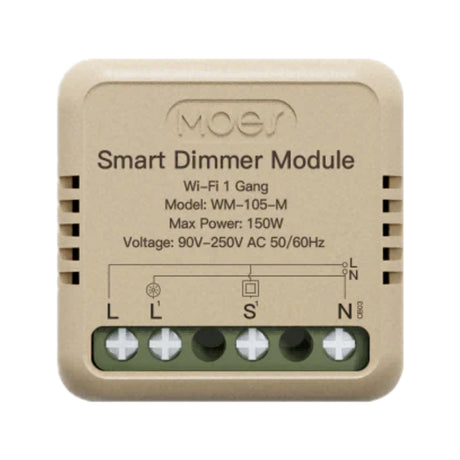 Smart ovladač osvětlení MOES Switch Module MS-105M WiFi Tuya