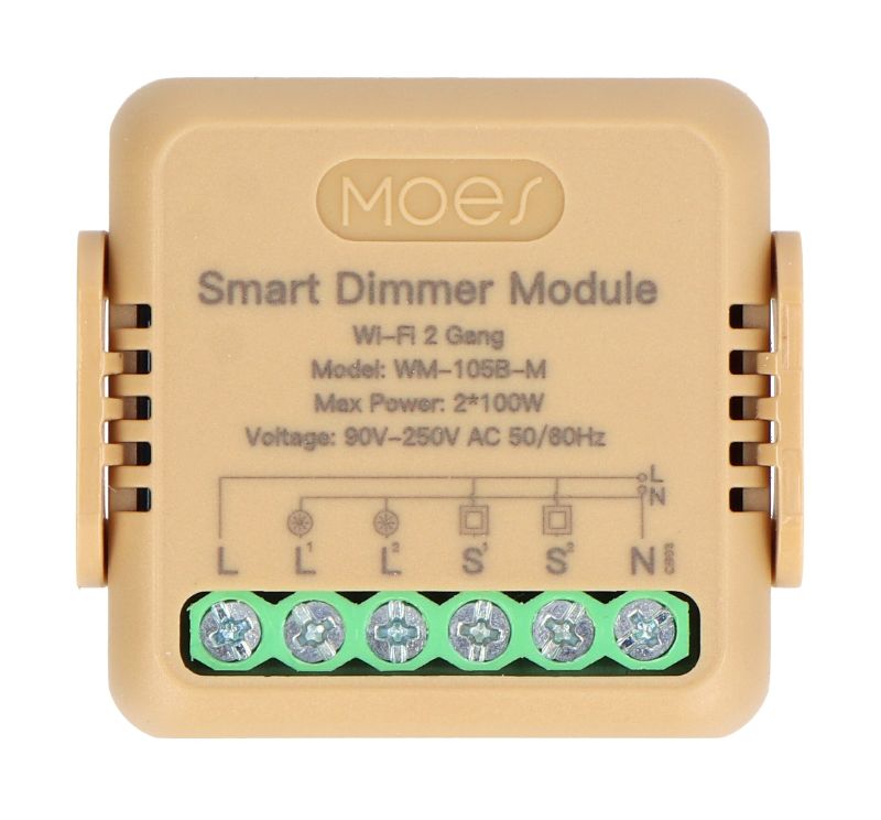 Smart ovladač osvětlení MOES Switch Module MS-105B-M WiFi Tuya