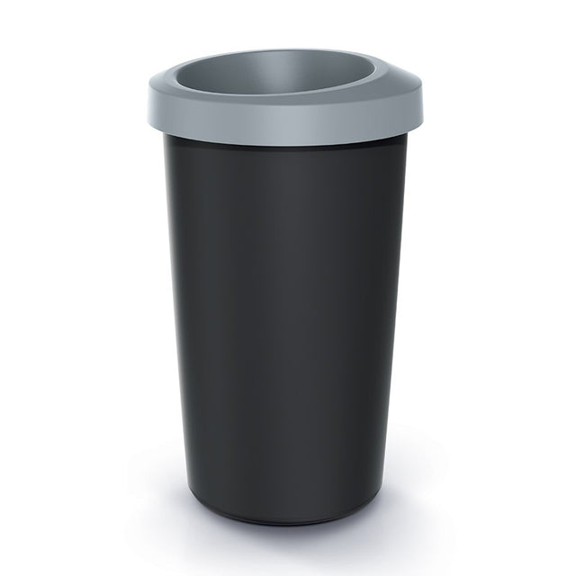 Koš odpadkový COMPACTA R DROP světle šedý 25l