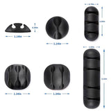 Organizér na kabely SWISSTEN 10ks Black