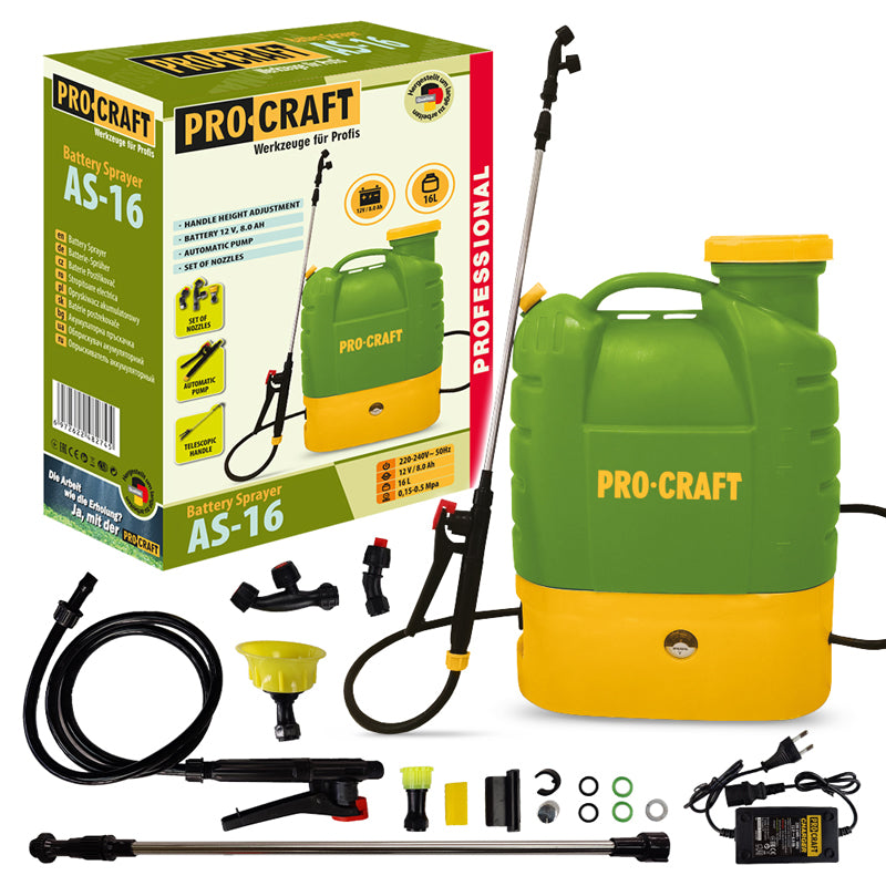 Postřikovač AKU PROCRAFT AS-16