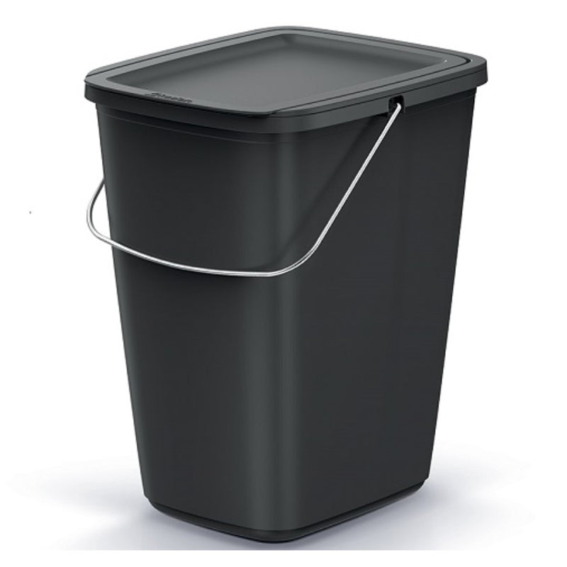 Koš odpadkový COMPACTA Q FLAP BASIC černý 9l