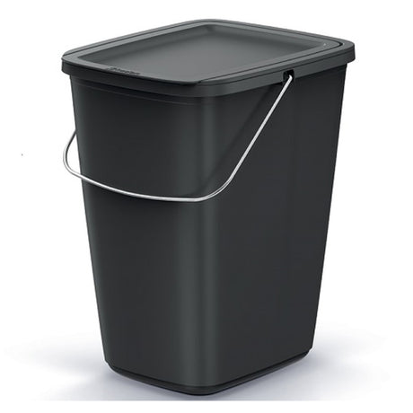 Koš odpadkový COMPACTA Q FLAP BASIC černý 9l