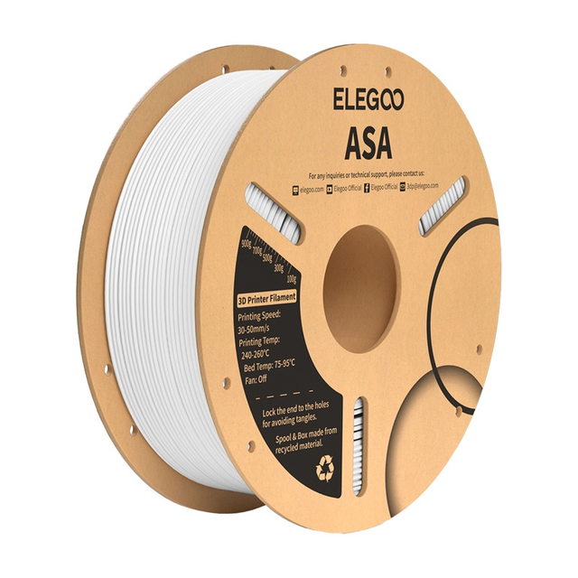 Filament ASA ELEGOO - 1kg bílý
