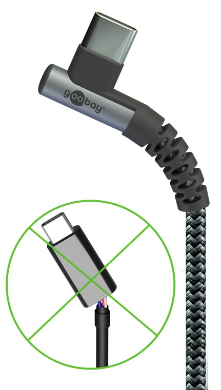 Kabel GOOBAY 64657 USB/USB-C 2m Space Grey/Silver