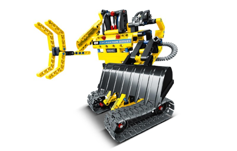 Stavebnice iM.MASTER bagr/robot 2v1 342ks
