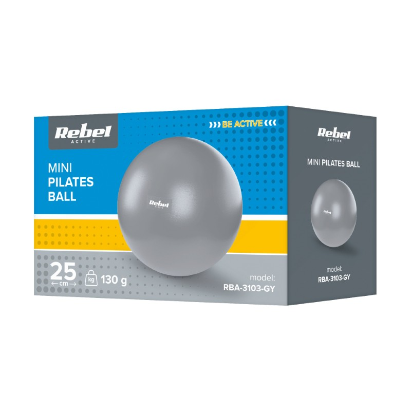 Mini pilates míč REBEL RBA-3103-GY 25cm Grey