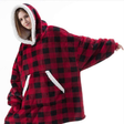 Mikinová deka  4L 10793c Red/black