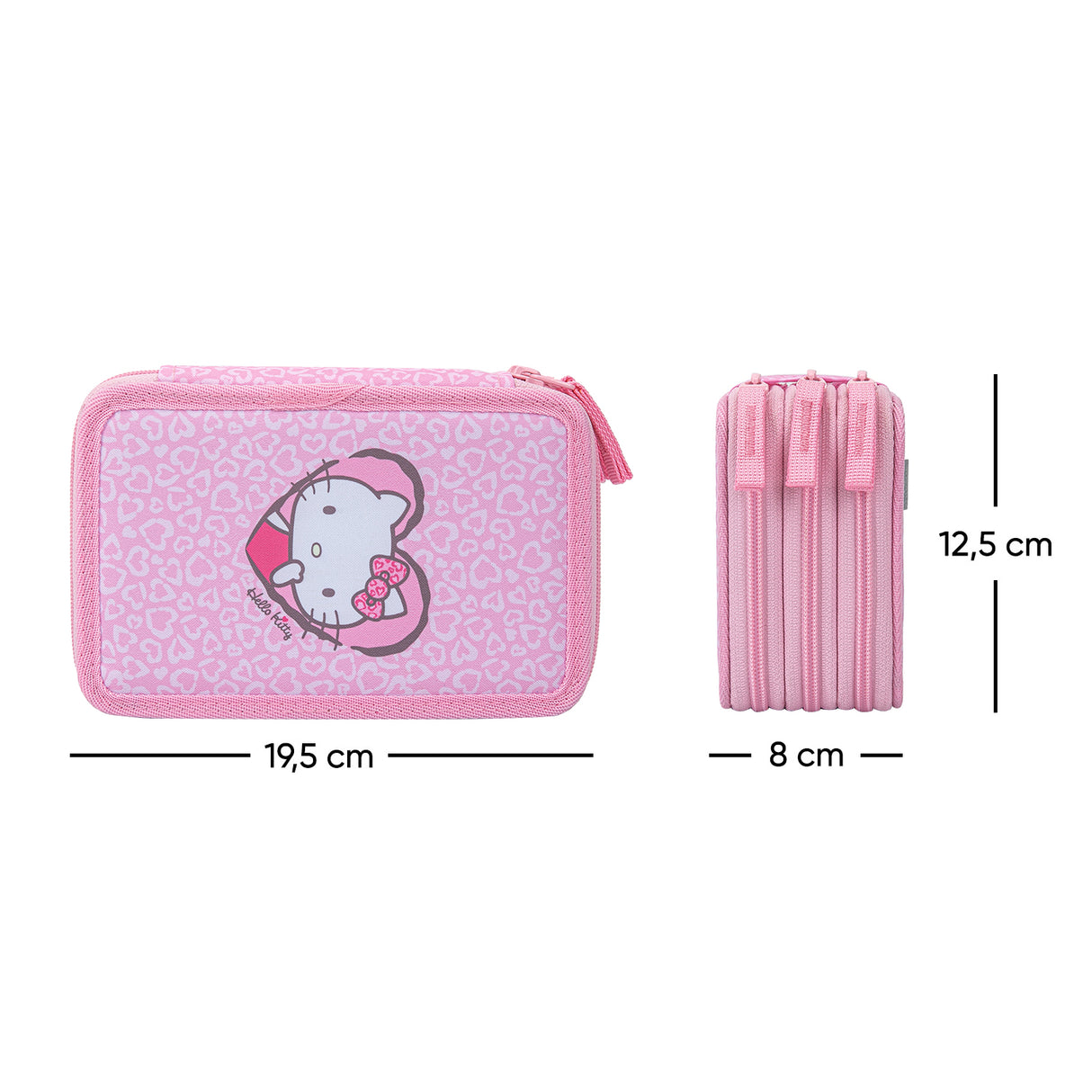 Penál třípatrový BAAGL Hello Kitty Sweet Leopard