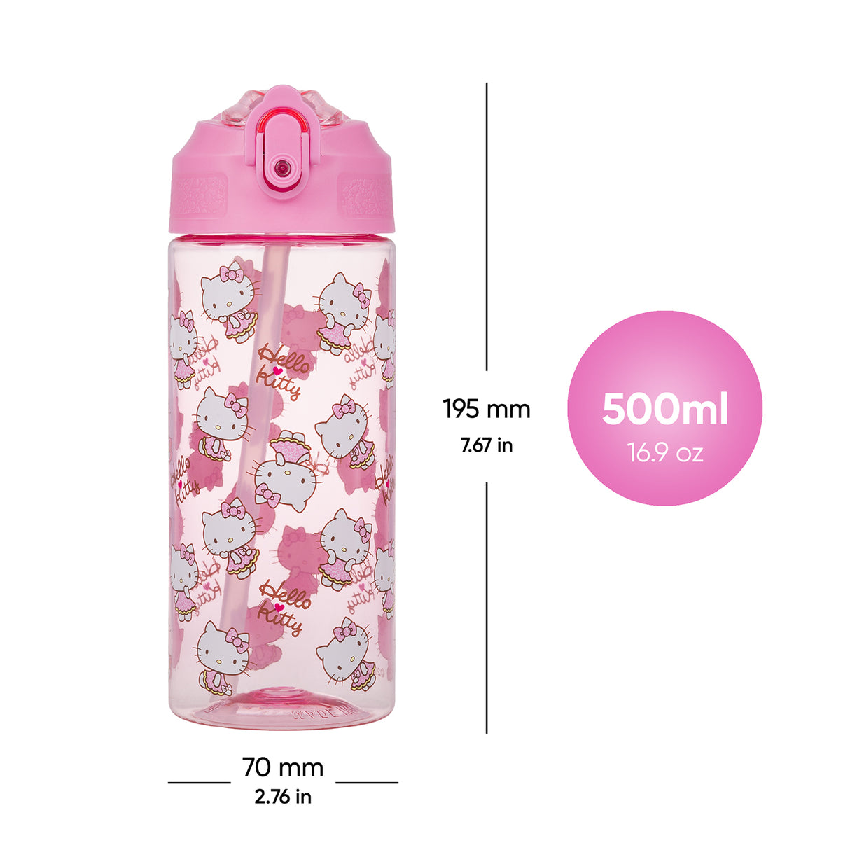 Láhev na vodu BAAGL Hello Kitty Sweet Leopard 500ml