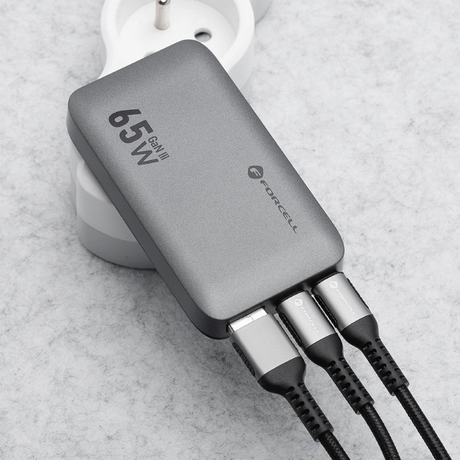Nabíječka telefonu FORCELL F-Energy Ultra Slim GaN III 65W