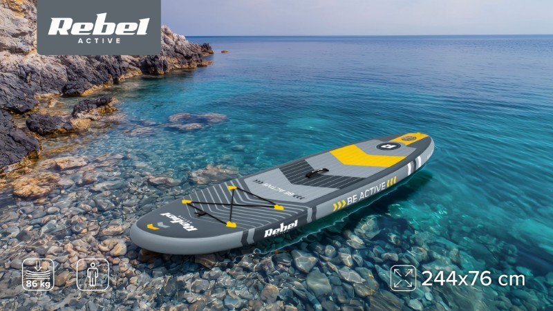 Paddleboard REBEL RBA-4511 Grey