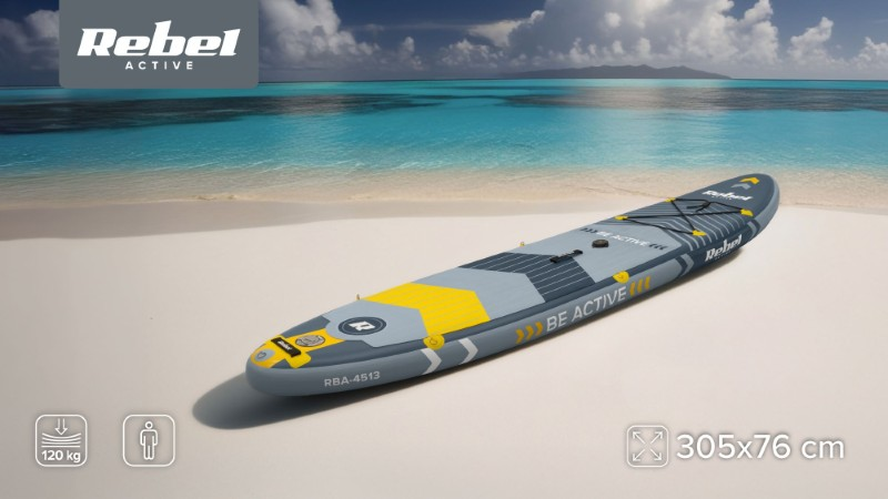 Paddleboard windsurf set REBEL RBA-4513 Grey