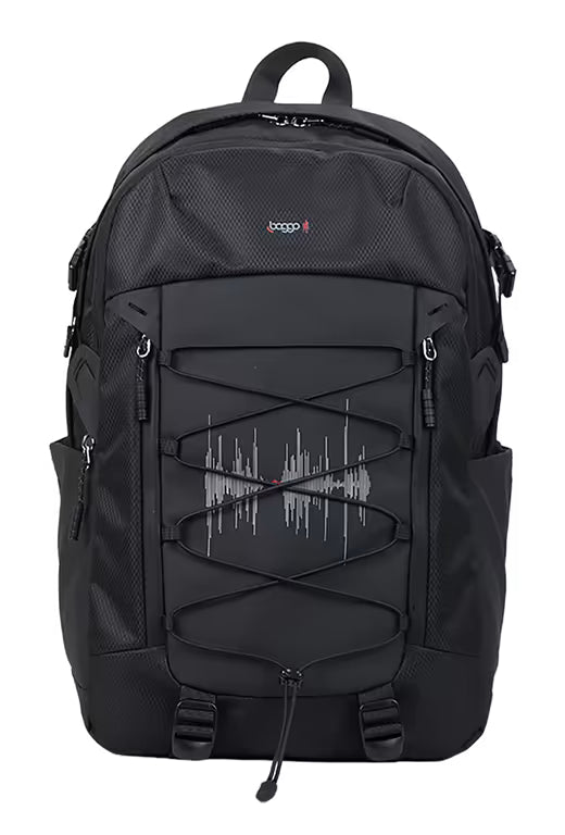 Batoh studentský STIL Baggo Flex Heartbeat Black