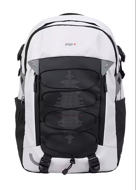 Batoh studentský STIL Baggo Flex White Bee